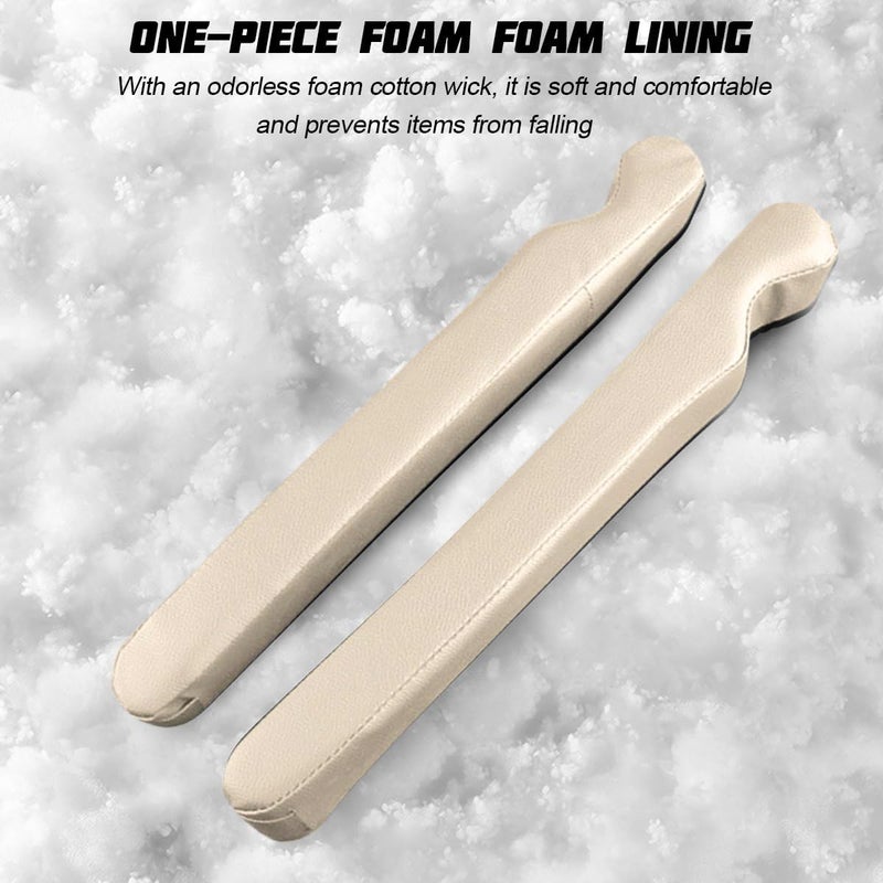 Mandark Car Seat Gap Filler, 2PCS Leather Vehicle Gap Stopper to Fill Between Seat and Console, Automotive Crevice Plug Blocker Accessories from Dropping, Universal for SUV, Sedan, Truck (Beige) - Image 5
